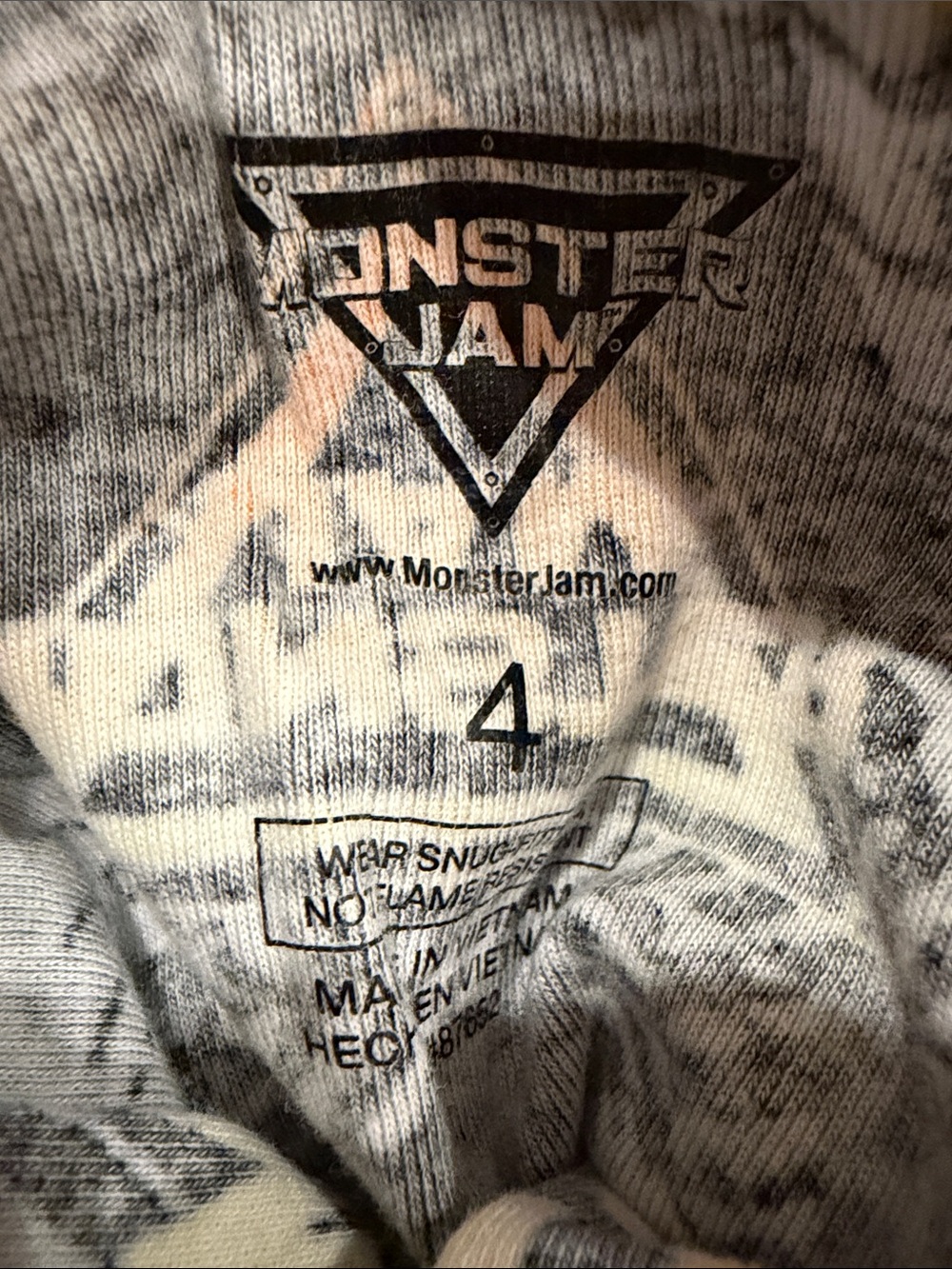 Monster Jam Matching Pajama Set - Picture 2 of 2
